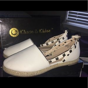 White Sandals w/ ankle strap